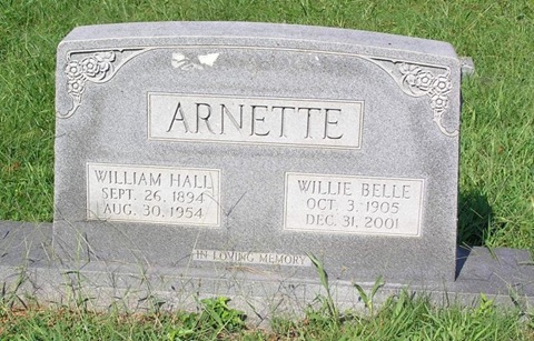 Arnette,William Hall & Willie Belle
