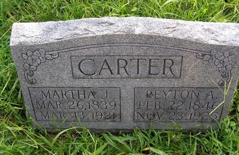 Carter,Martha J & Peyton A