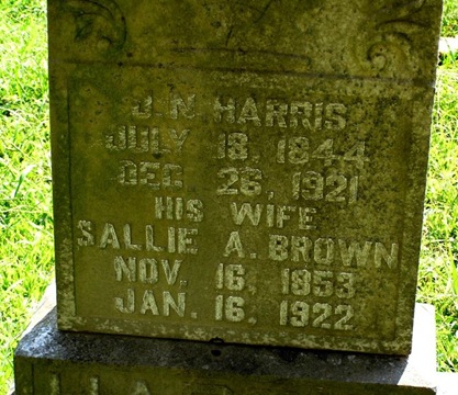 Harris,J N & Sallie A Brown