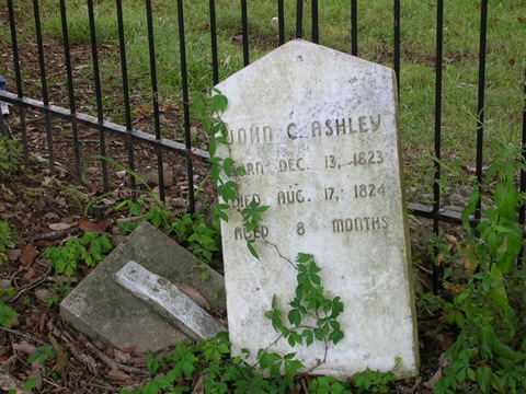 John C. Ashley grave marker