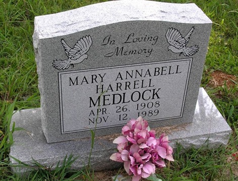 Medlock,Mary Annabell Harrell
