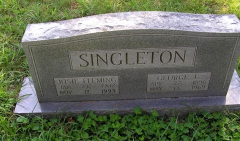 Singleton,George L & Josie Fleming