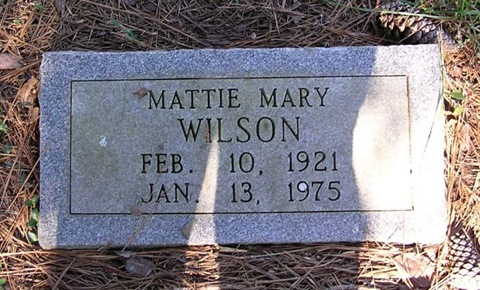 Wilson,Mattie Mary